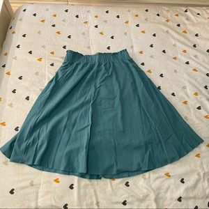 Reitmans, blue lightweight summer midi skirt